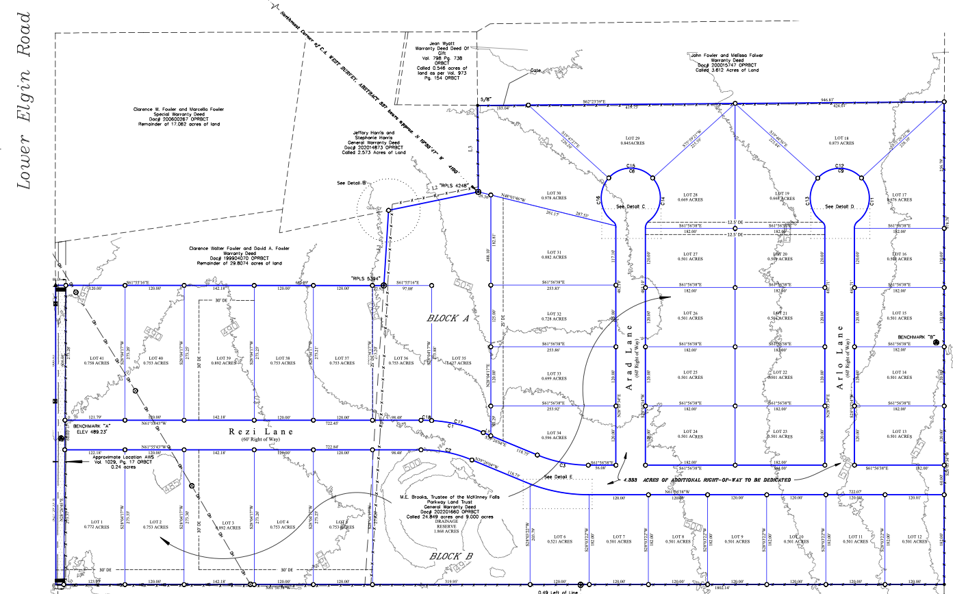 Vista del Sol Subdivision Plan